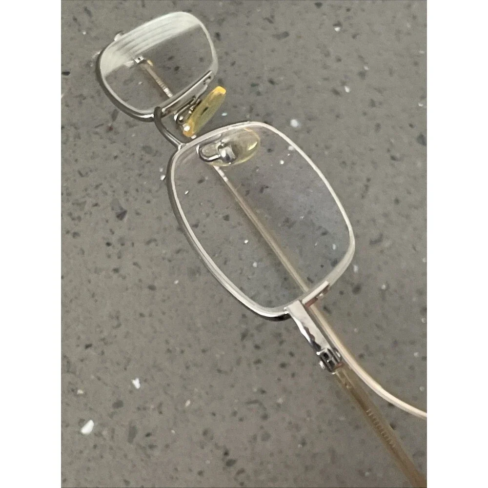TOMMY HILFIGER TH 3029 SI Blue Silver 47-17-140 Eyeglasses Frames ONLY half rim
